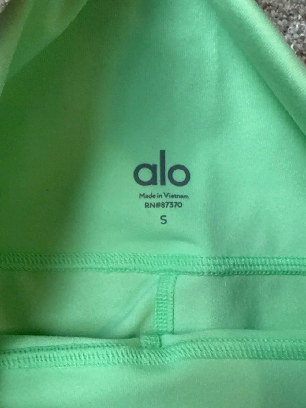 ALO Yoga High-Rise Bike Shorts in Mint Green
